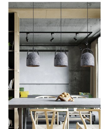 Suspension cloche ciment terrazzo design industriel livraison et retour toujours gratuits