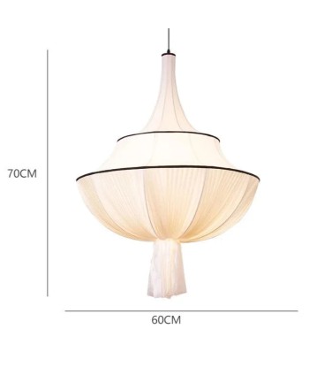 Suspension en satin beige et noir chandelier vintage en ligne des produits 