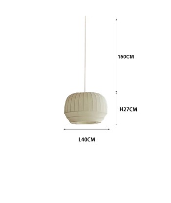 Suspension tissu globe rainuré scandinave france