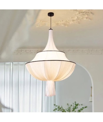 Suspension en satin beige et noir chandelier vintage en ligne des produits 