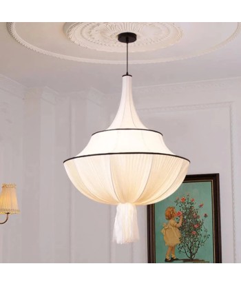 Suspension en satin beige et noir chandelier vintage en ligne des produits 