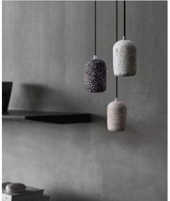 Suspension minimaliste ciment terrazzo industriel outlet