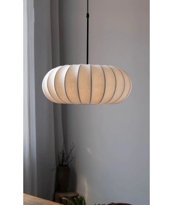 Suspension en soie boule aplatie design vintage le concept de la Pate a emporter 