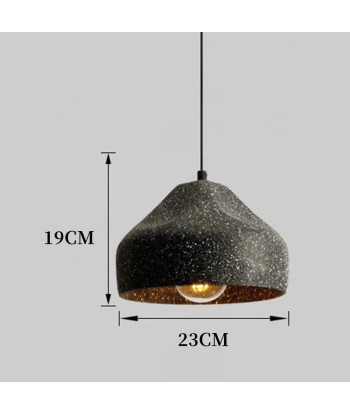 Suspension ciment terrazzo cloche déformée scandinave industriel Profitez des Offres !