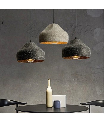 Suspension ciment terrazzo cloche déformée scandinave industriel Profitez des Offres !