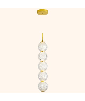 Suspension transparente dorée guirlande boule art déco prix pour 