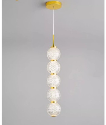 Suspension transparente dorée guirlande boule art déco prix pour 