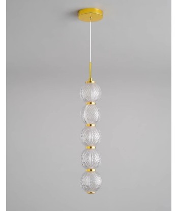 Suspension transparente dorée guirlande boule art déco prix pour 