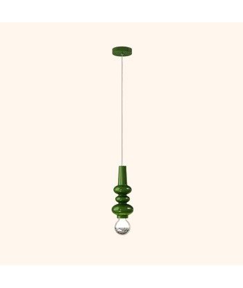 Suspension scandinave verre fumé coloré ondulé de la marque