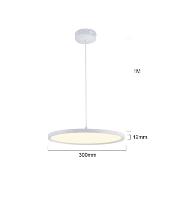 Suspension moderne panneau rond led prix pour 