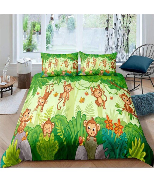 Jungle monkey duvet cover Pour