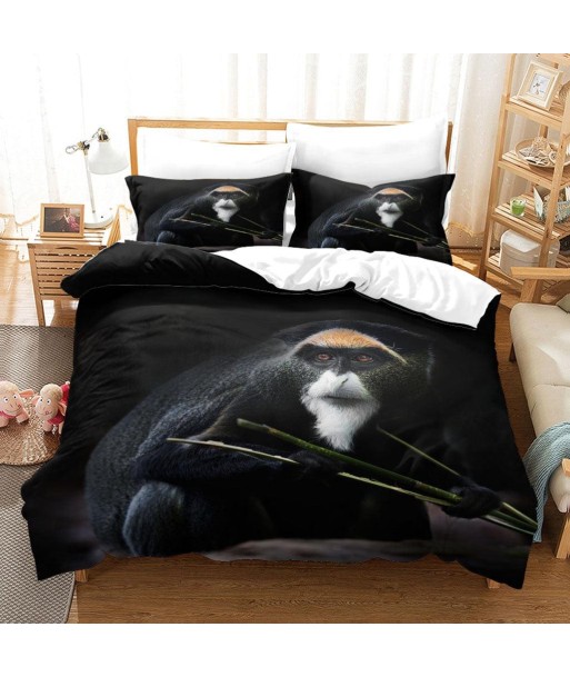 Cercopetheque monkey duvet cover rembourrage situé sous