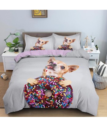 Chocolate dog duvet cover est présent 