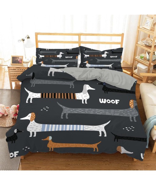 Woof dog duvet cover en linge