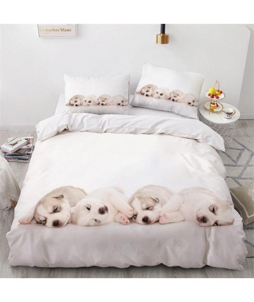 White puppy duvet cover Pour