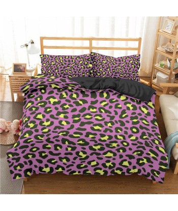 Pink Leopard Fur Duvet Cover des créatures d'habitude