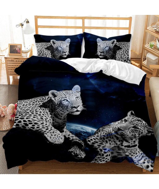 Leopard duvet cover 140x200 de pas cher