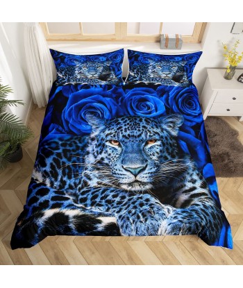 Blue leopard duvet cover JUSQU'A -70%! 