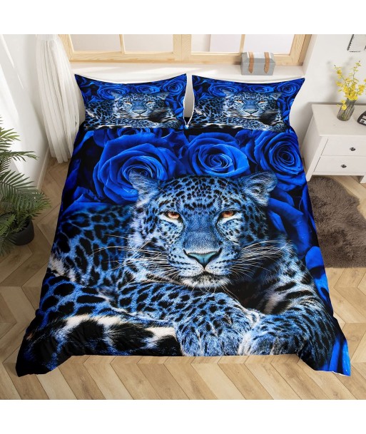 Blue leopard duvet cover JUSQU'A -70%! 