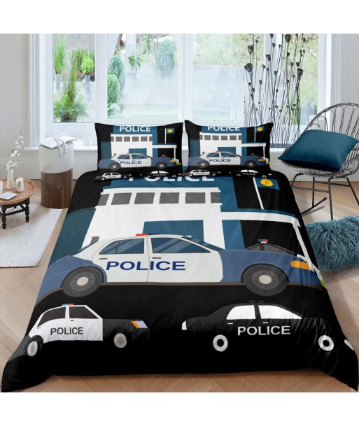 Police vehicle duvet cover chez Cornerstreet bien 