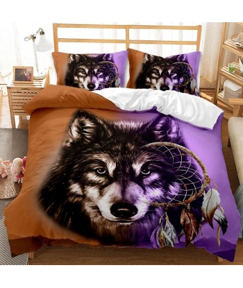 Indian wolf duvet cover pas chere