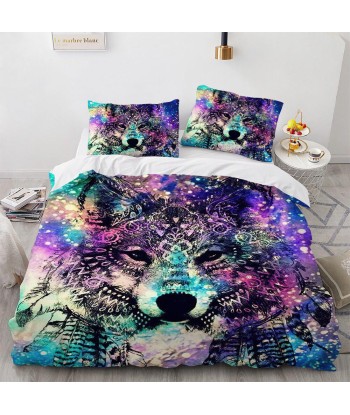 Duvet cover Loup Colors brillant des détails fins