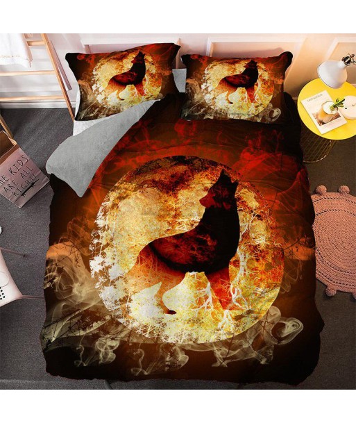 Fire loup duvet cover de votre