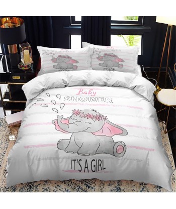 Girl elephant duvet cover Livraison rapide