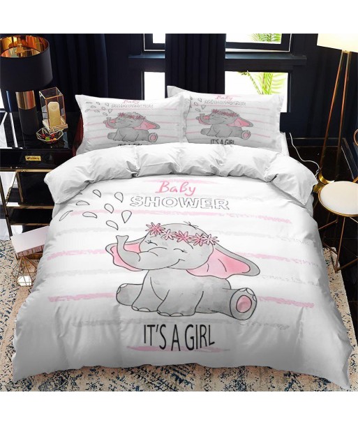 Girl elephant duvet cover Livraison rapide