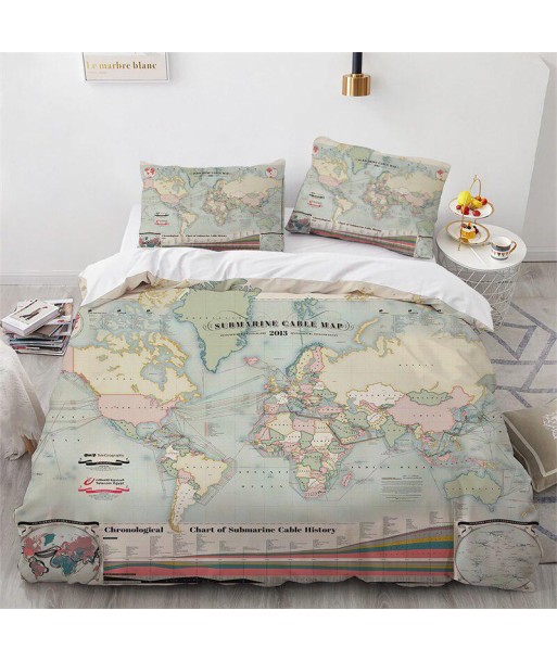 Modern world map duvet cover Les magasins à Paris et en Île-de-France