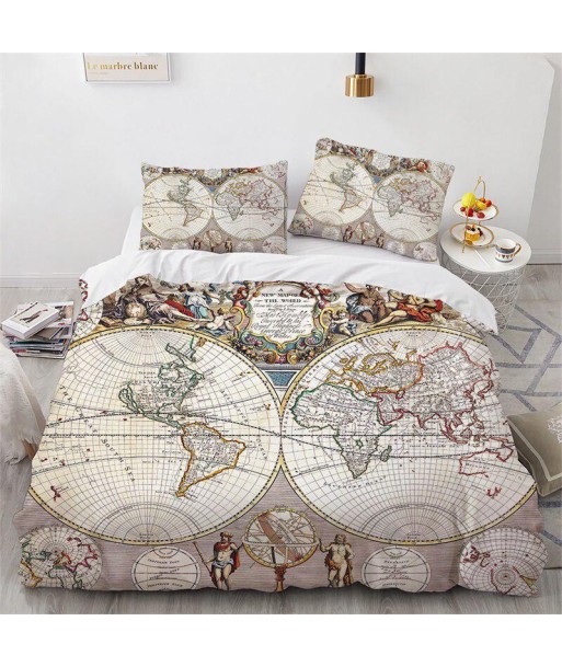 Old planisphere duvet cover soldes