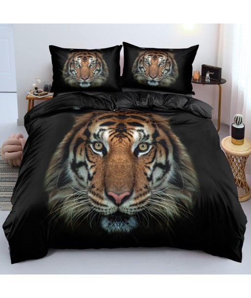 Tiger duvet cover 200x200 brillant des détails fins