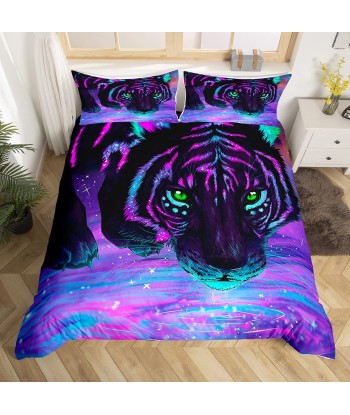 Purple tiger duvet cover la chaussure