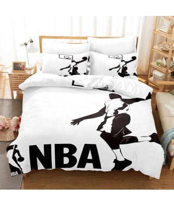 White NBA duvet cover Amélioration de cerveau avec