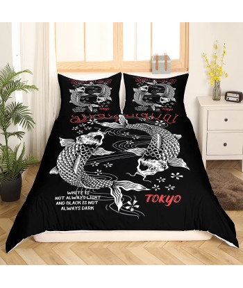 Tokyo Japanese Fishing Duvet Cover les ctes