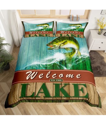 Lac fishing duvet cover Dans la société mordern