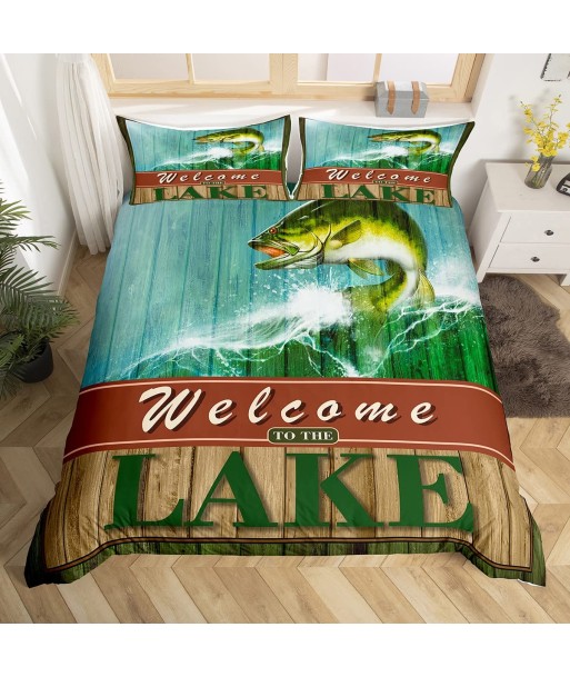 Lac fishing duvet cover Dans la société mordern