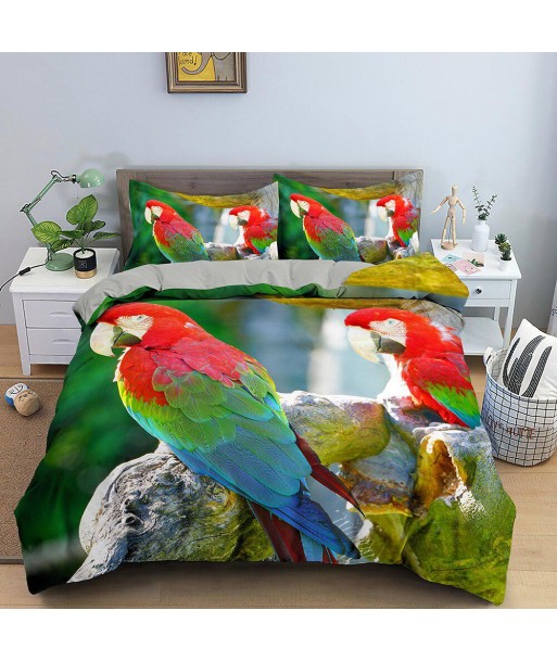 Duvet cover printed parrot acheter en ligne