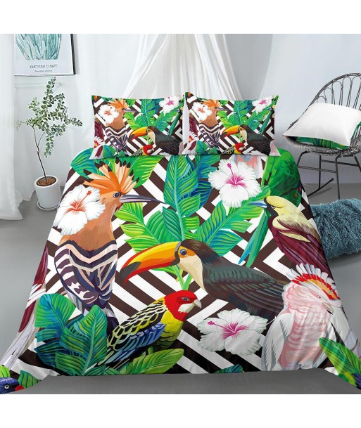 Duvet cover parrot 220x240 de pas cher