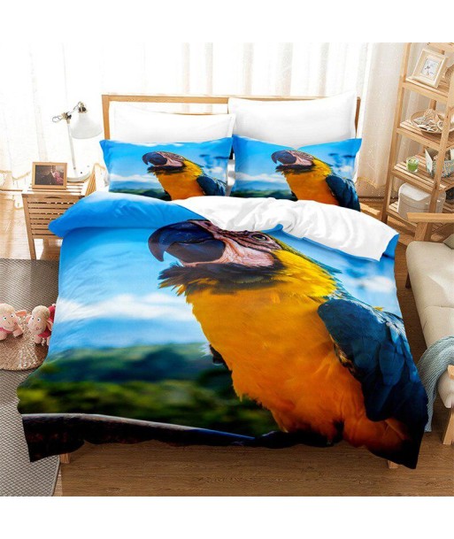 Yellow parrot duvet cover le des métaux précieux