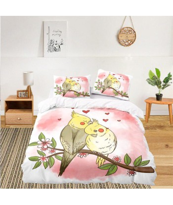 Inseparable bird duvet cover love Faites des économies