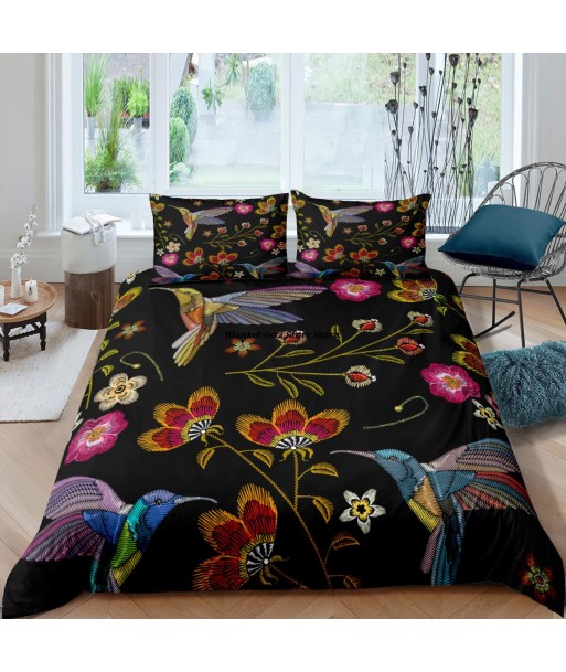 Black bird duvet cover français