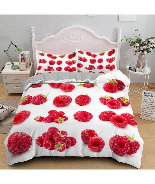 Raspberry duvet cover français