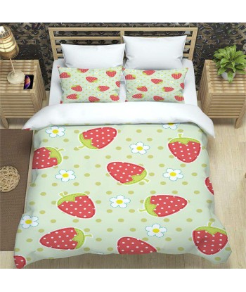 Strawberry printed duvet cover est présent 