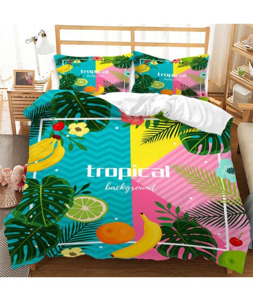 Tropical fruit duvet cover Livraison rapide