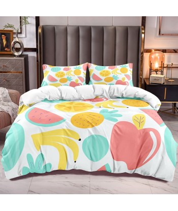 Fruit duvet cover 2 people brillant des détails fins