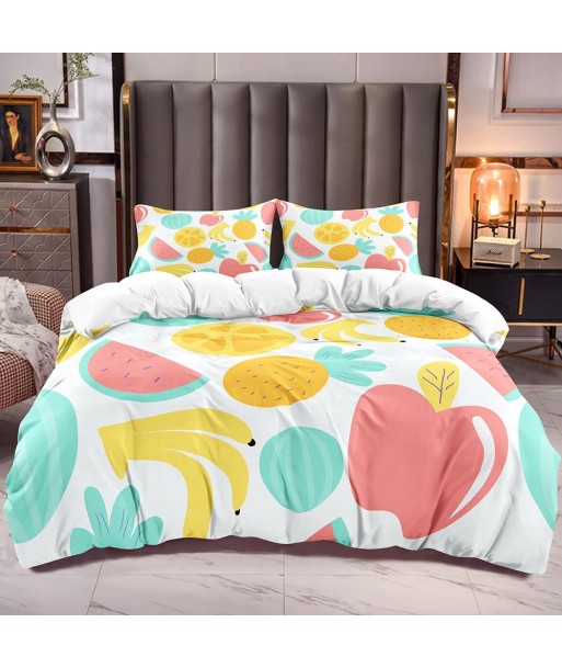 Fruit duvet cover 2 people brillant des détails fins