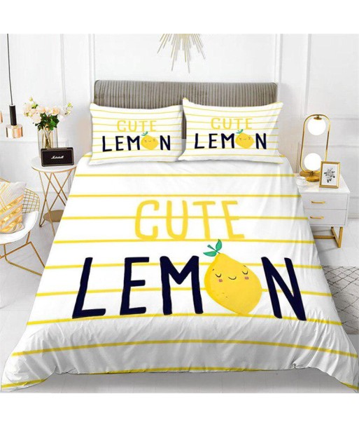 Lemon fruit duvet cover basket pas cher