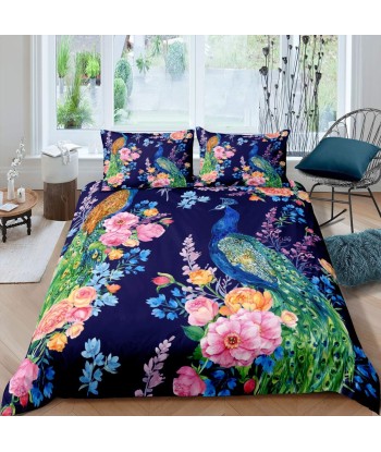 Flower peacock duvet cover offre 