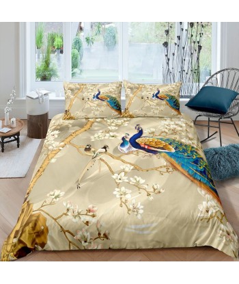 Paon style duvet cover la colonne vertébrale